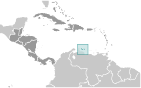 Location of Netherlands Antilles