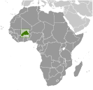 Location of Burkina Faso