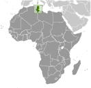 Location of Tunisia