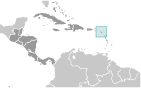 Location of Saint Kitts and Nevis