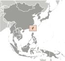 Location of Taiwan