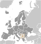 Location of Kosovo