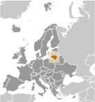 Location of Lithuania