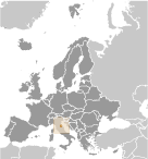 Location of San Marino