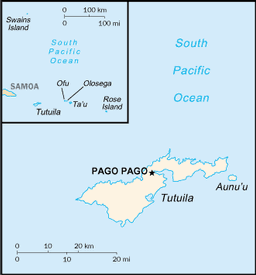 Map of American Samoa