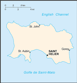 Map of Jersey